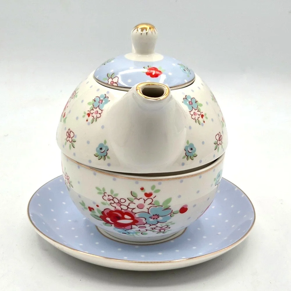 Grace Teaware Tea For One 4 Piece Set Katie Rose Bone China BRAND NEW!